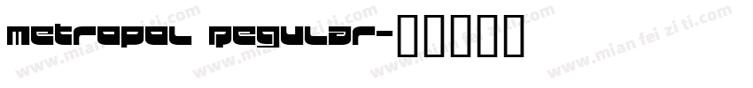 Metropol Regular字体转换